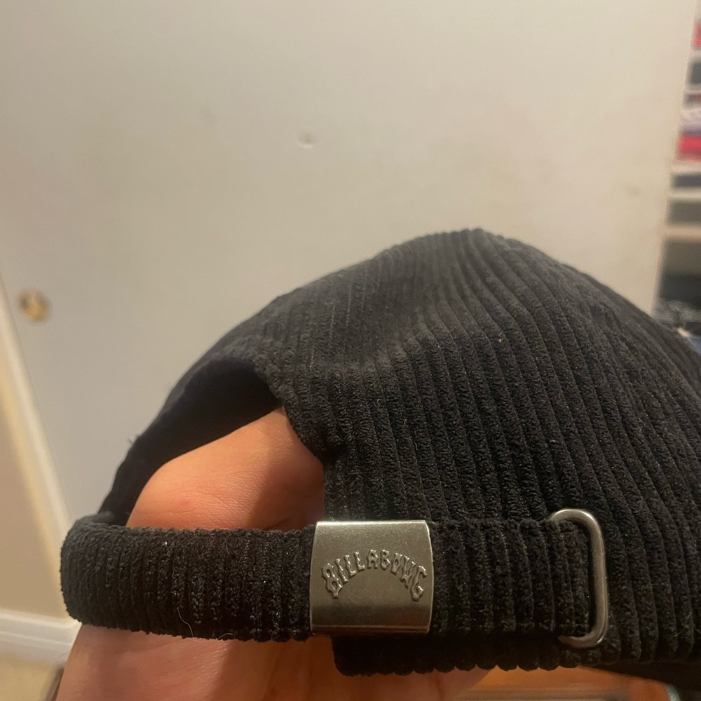 Billabong Black Corduroy Hat with Pink Embroidery - Picture 4 of 7